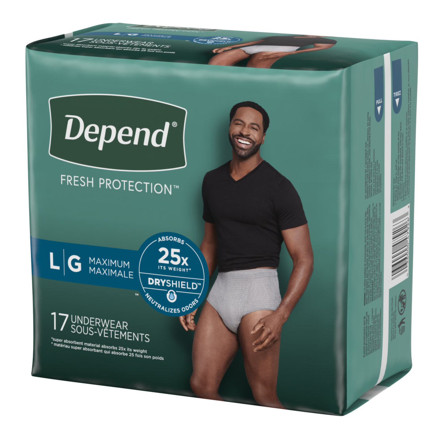 Depend Underwear, Maximum Absorbency, Small, 3 Colors « Discount Drug Mart