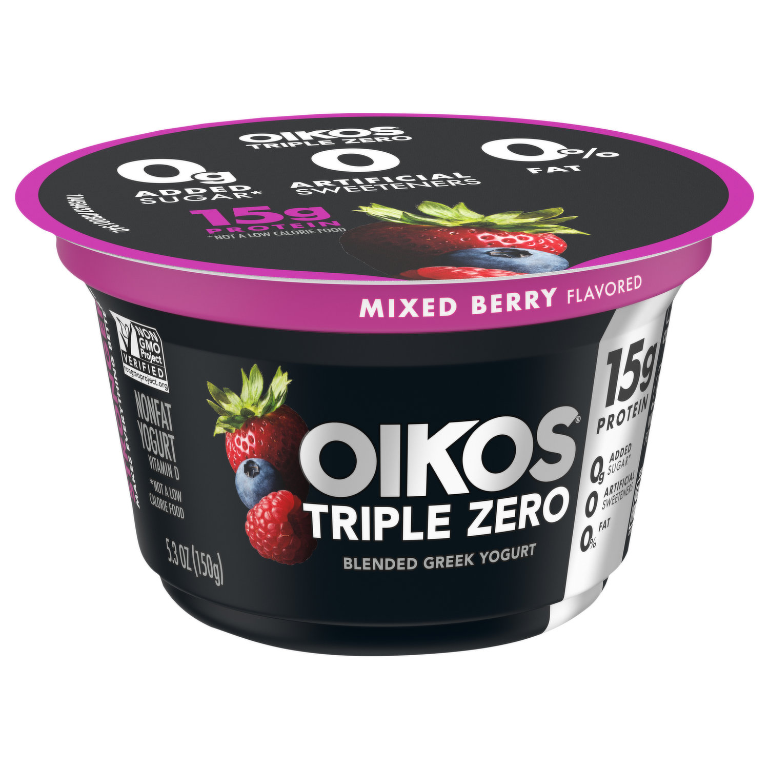 Oikos Pro™ Mixed Berry Greek Yogurt Cup, 5.3 oz - Food 4 Less