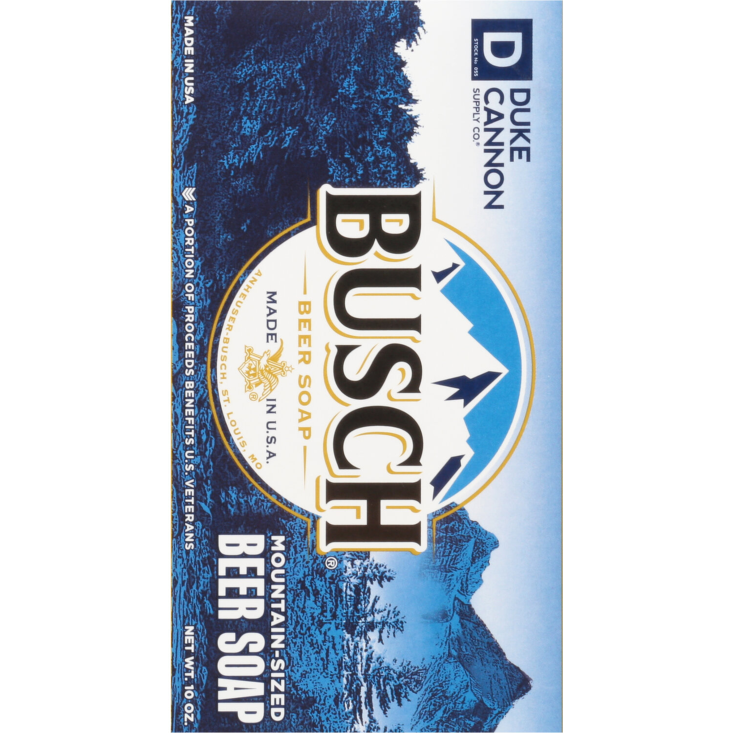 Duke Cannon Supply Co. Busch Beer Soap, Refreshing Sandalwood Scent, Mountain-Sized - 10 oz