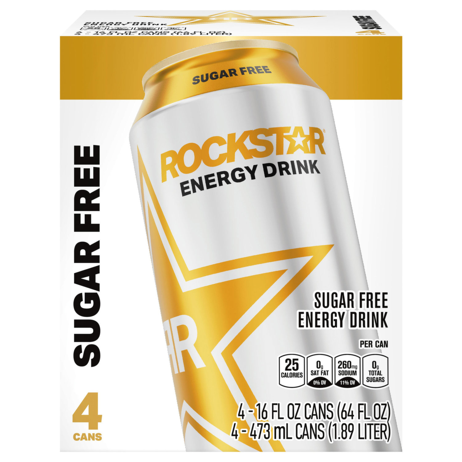 Rockstar Energy Drink, Orangeade 16 Fl Oz