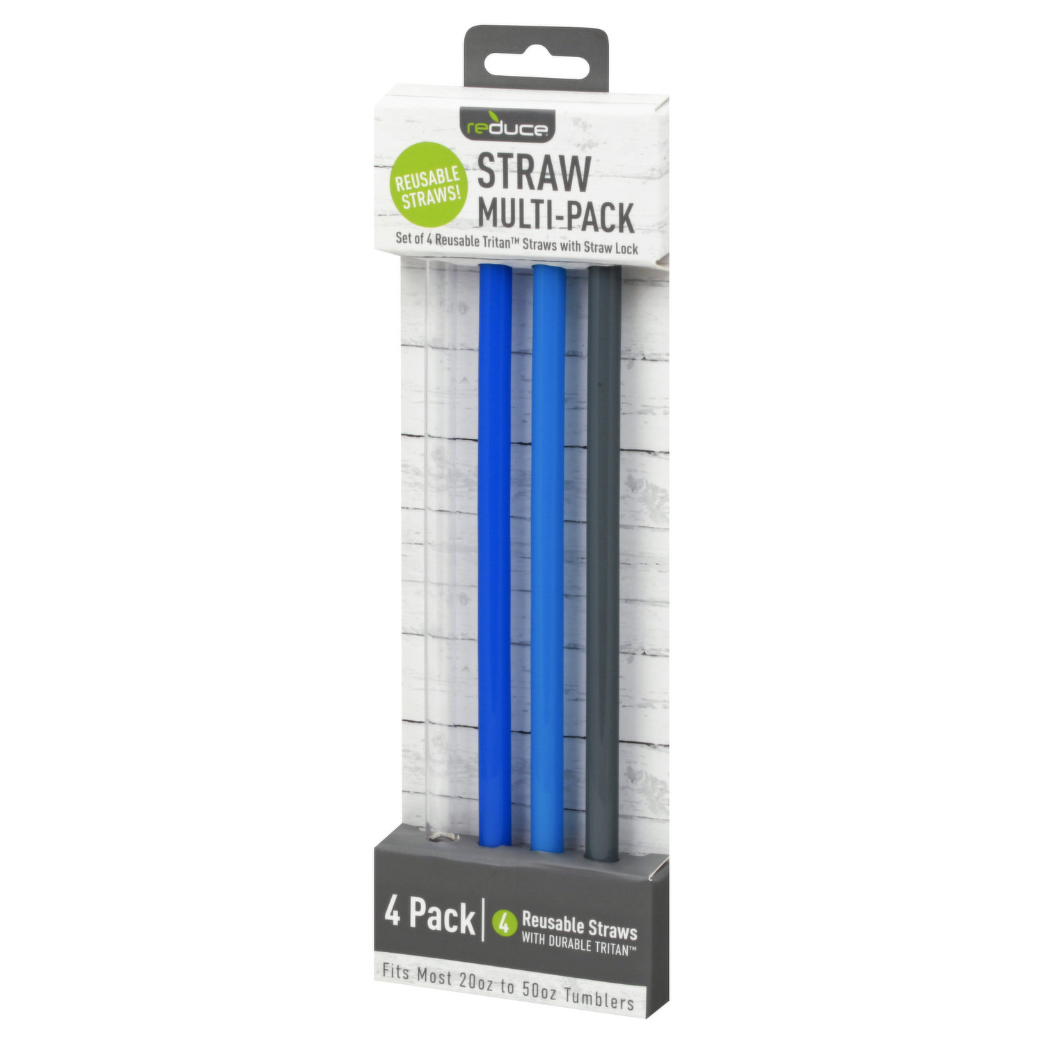 Reduce Straws, Multi-Pack, 4 Pack - 4 straws