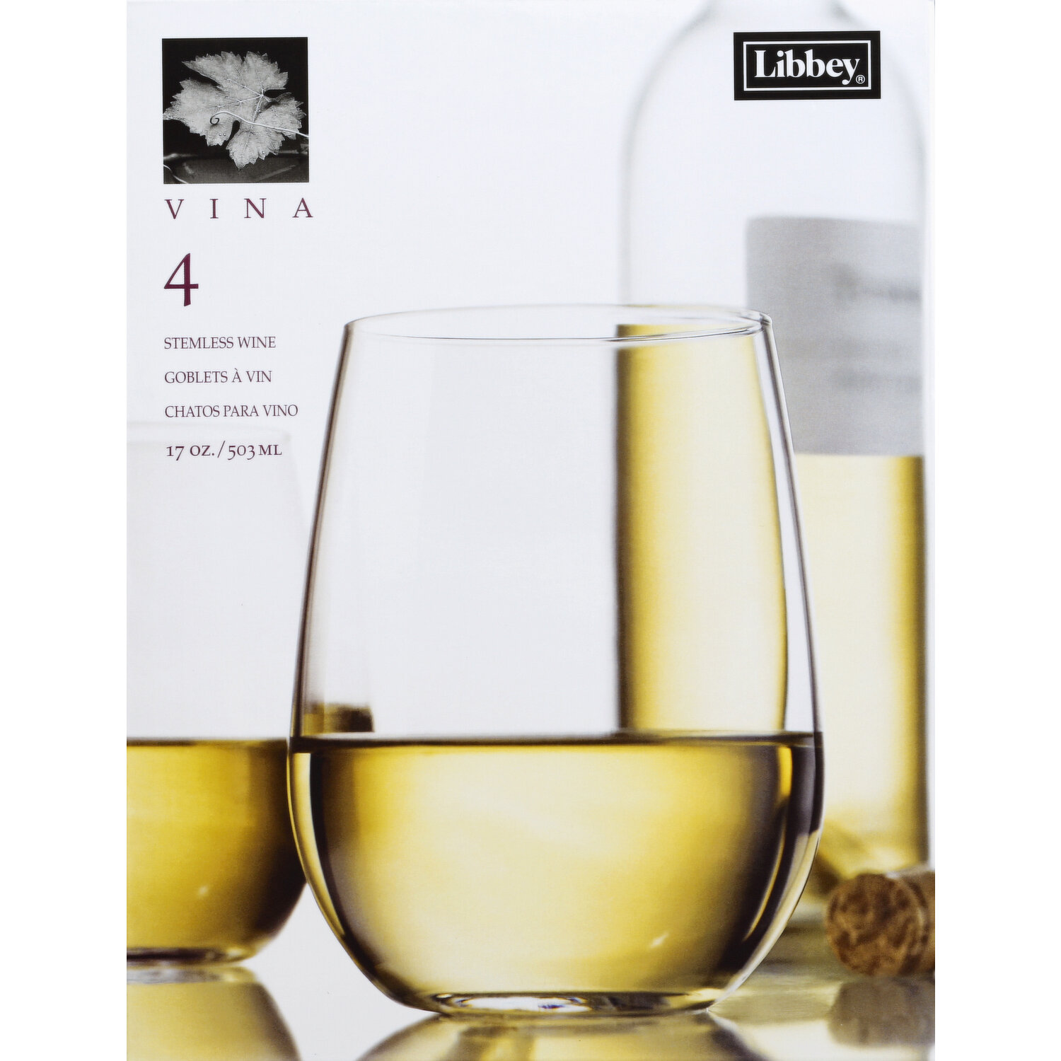 Libbey 17 oz Vina Stemless White Wine Glass (Set Of 4) - Kitchen