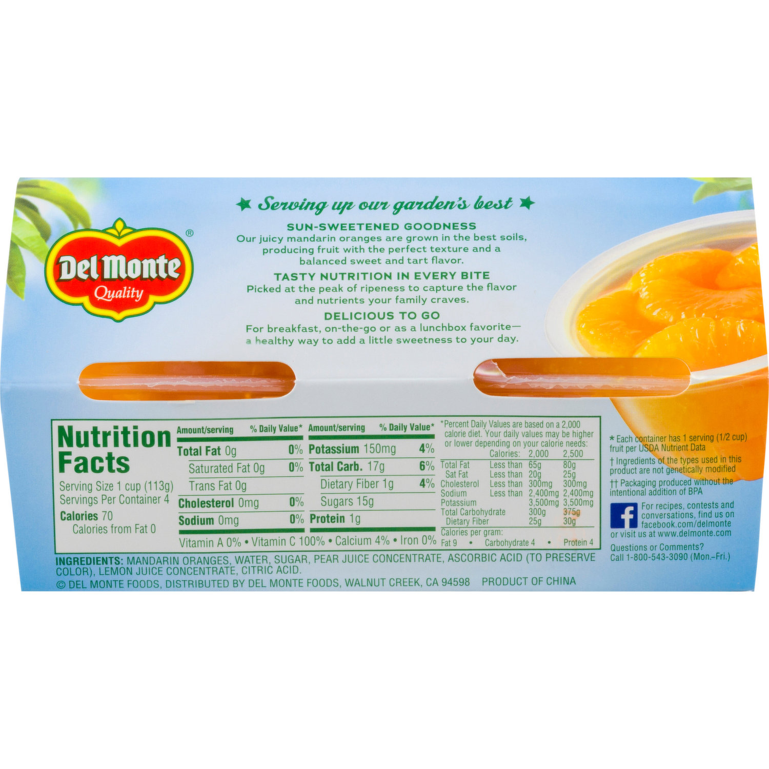 Mandarin Orange Cup Nutrition Facts Blog Dandk