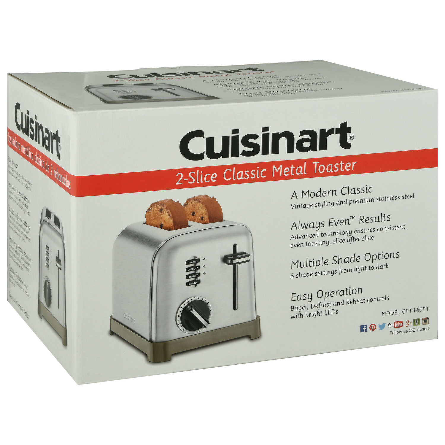 Cuisinart 2-Slice Cuisinart Compact Toaster in the Toasters department at