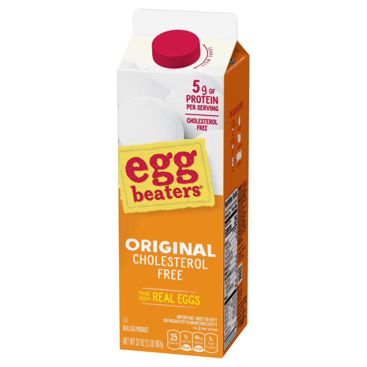 EGG BEATERS REAL EGGS ORIGINAL CHOLESTEROL FREE / 32 OZ