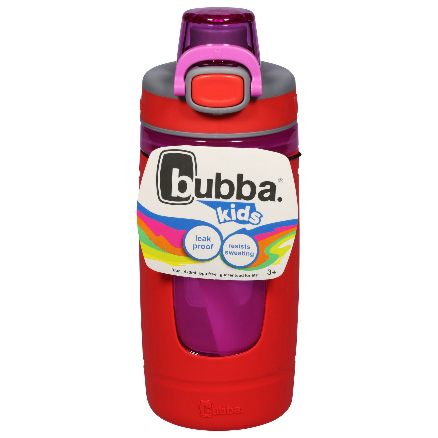 Bubba Kids Flo Refresh Water Bottle, 16 oz - Coral Reef (2-Pack)