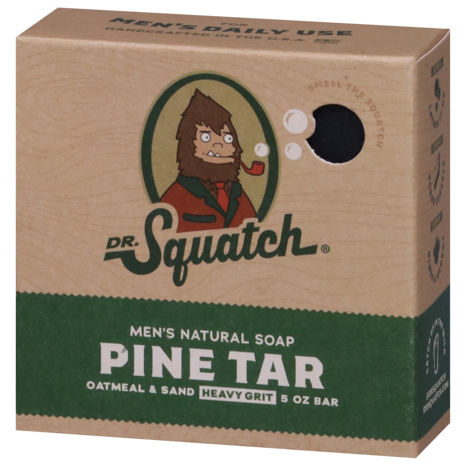 Dr. Squatch All Natural Bar Soap for Men with Heavy Grit, 3 Pack, Pine Tar  : Beauty & Personal Care 