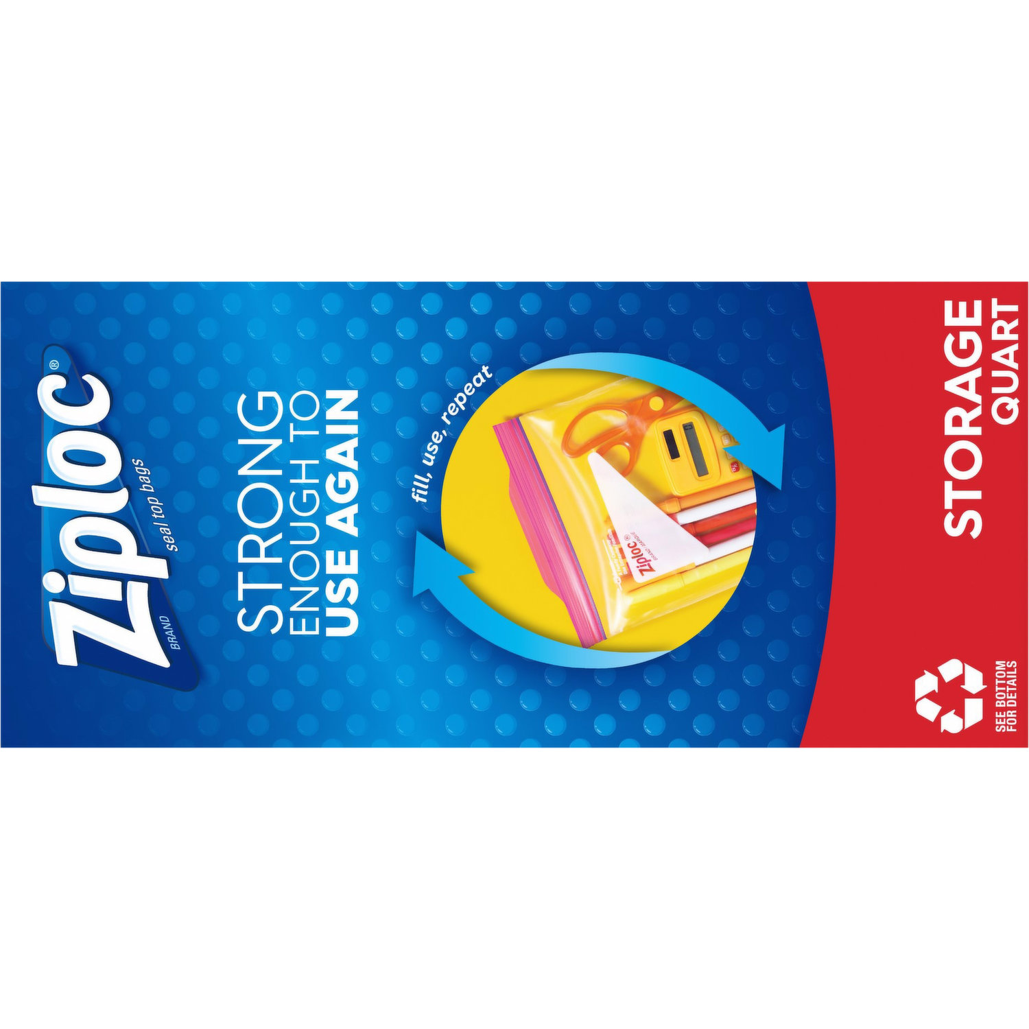 Ziploc Seal Top Bags, Storage, Quart