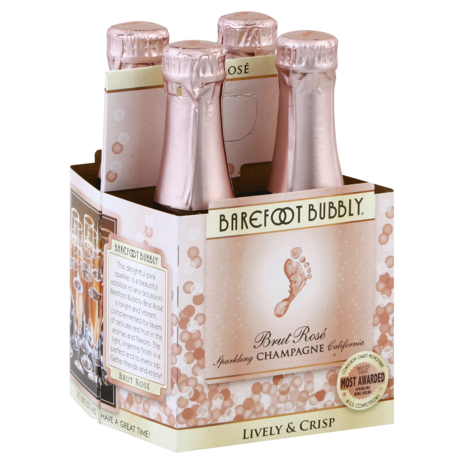 Barefoot Bubbly Brut Rose Champagne