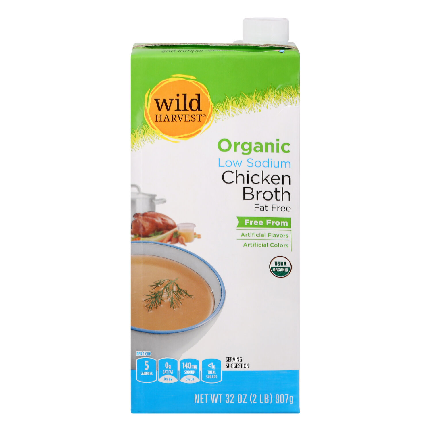 Field Day Organic Chicken Broth, Low Sodium