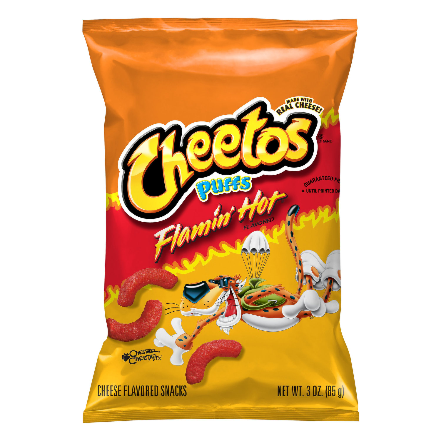 Cheetos Crunchy Cheese Flavored Snacks Flamin' Hot Limon Flavored 8 1/2 Oz