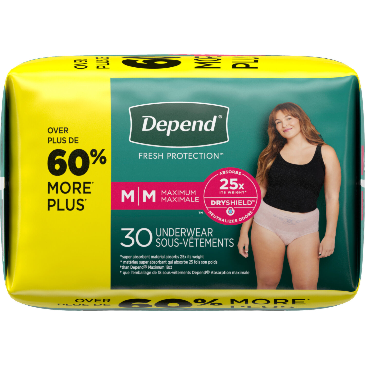 Depend Underwear, Maximum Absorbency, Small, 3 Colors « Discount Drug Mart