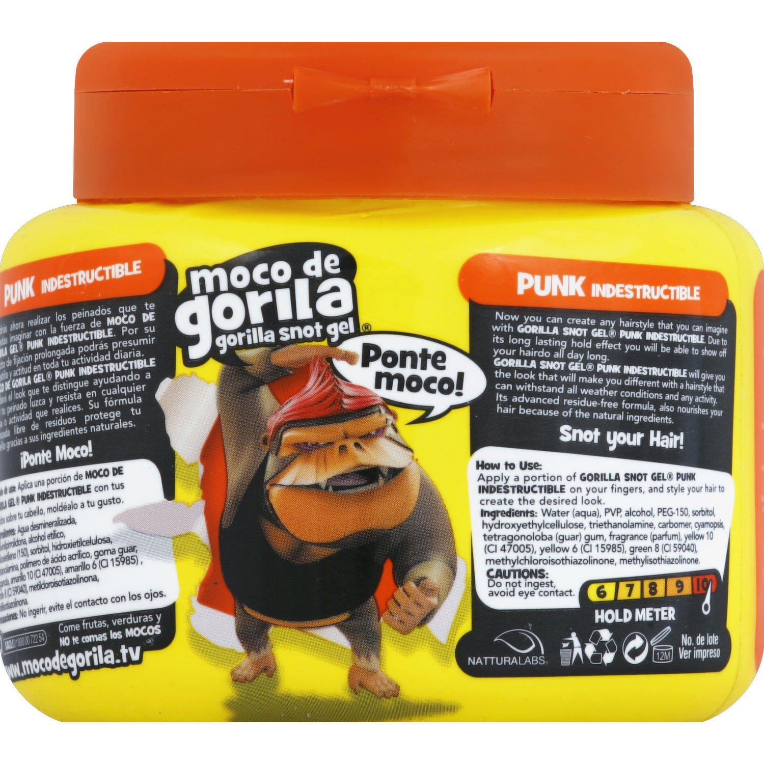 Moco de Gorila Indestructible Punk Gorilla Hair Gel 9.52 oz