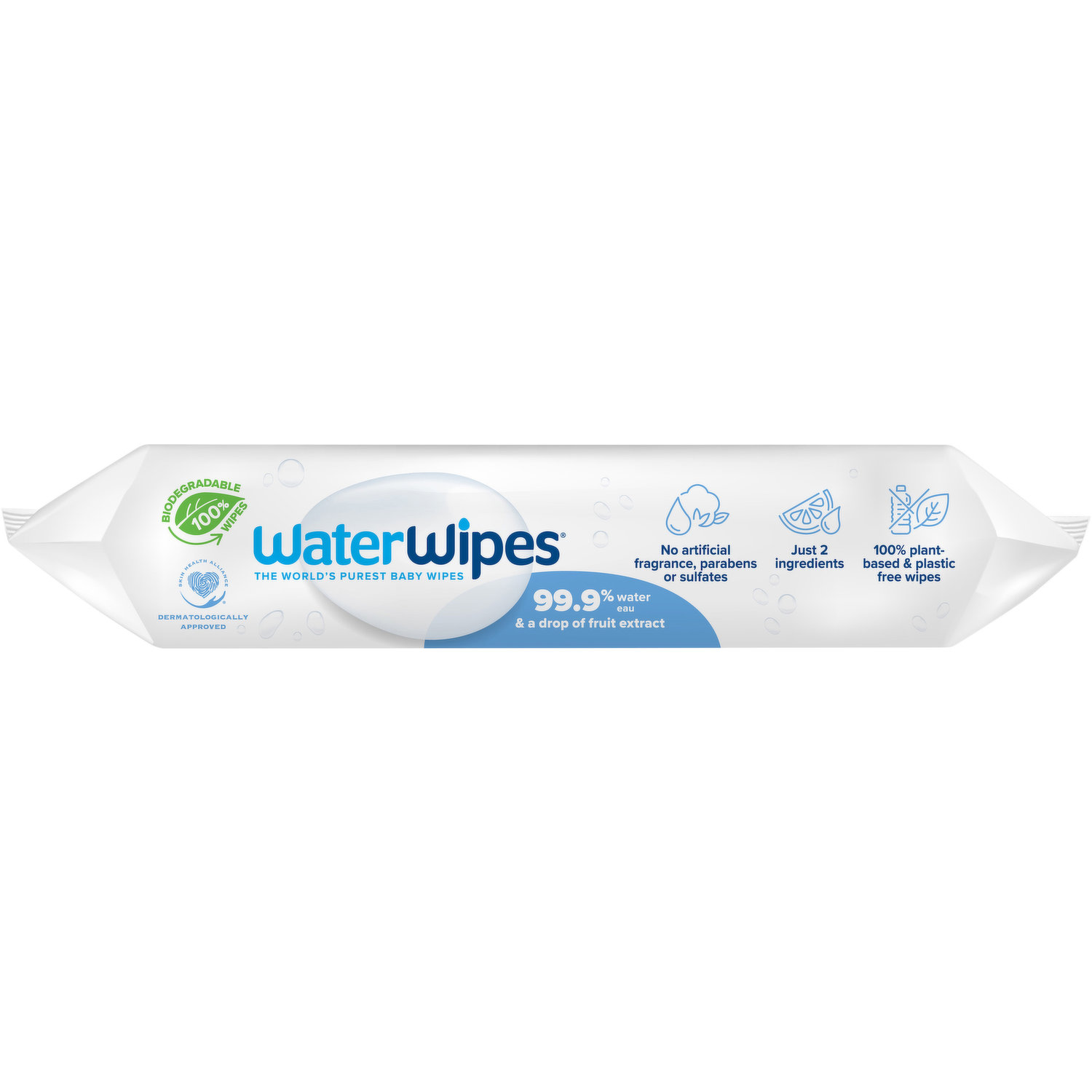 WaterWipes Baby Wipes, 60 Each