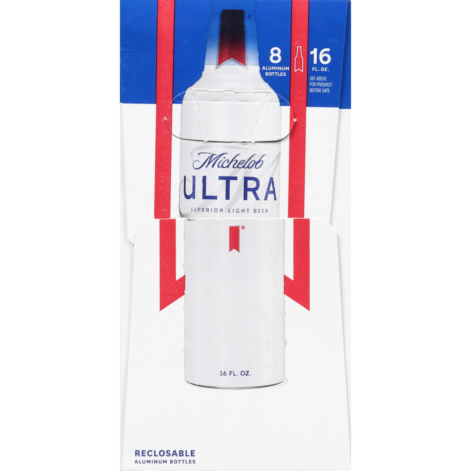 Michelob Ultra Beer, Superior Light, 12 Pack - 12 pack, 16 fl oz bottles