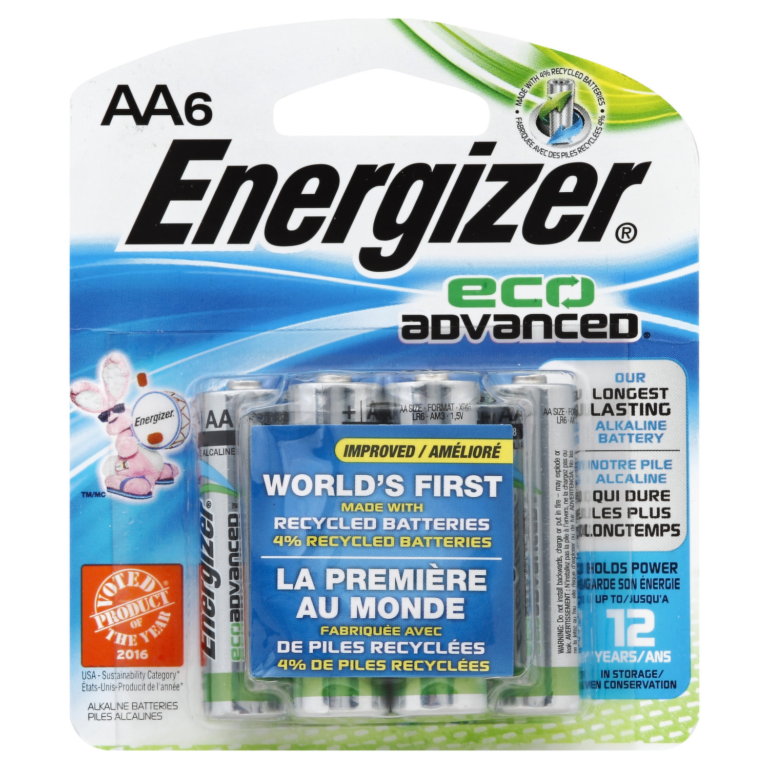 Piles LR6 AA AM3 Energizer Alcaline Power