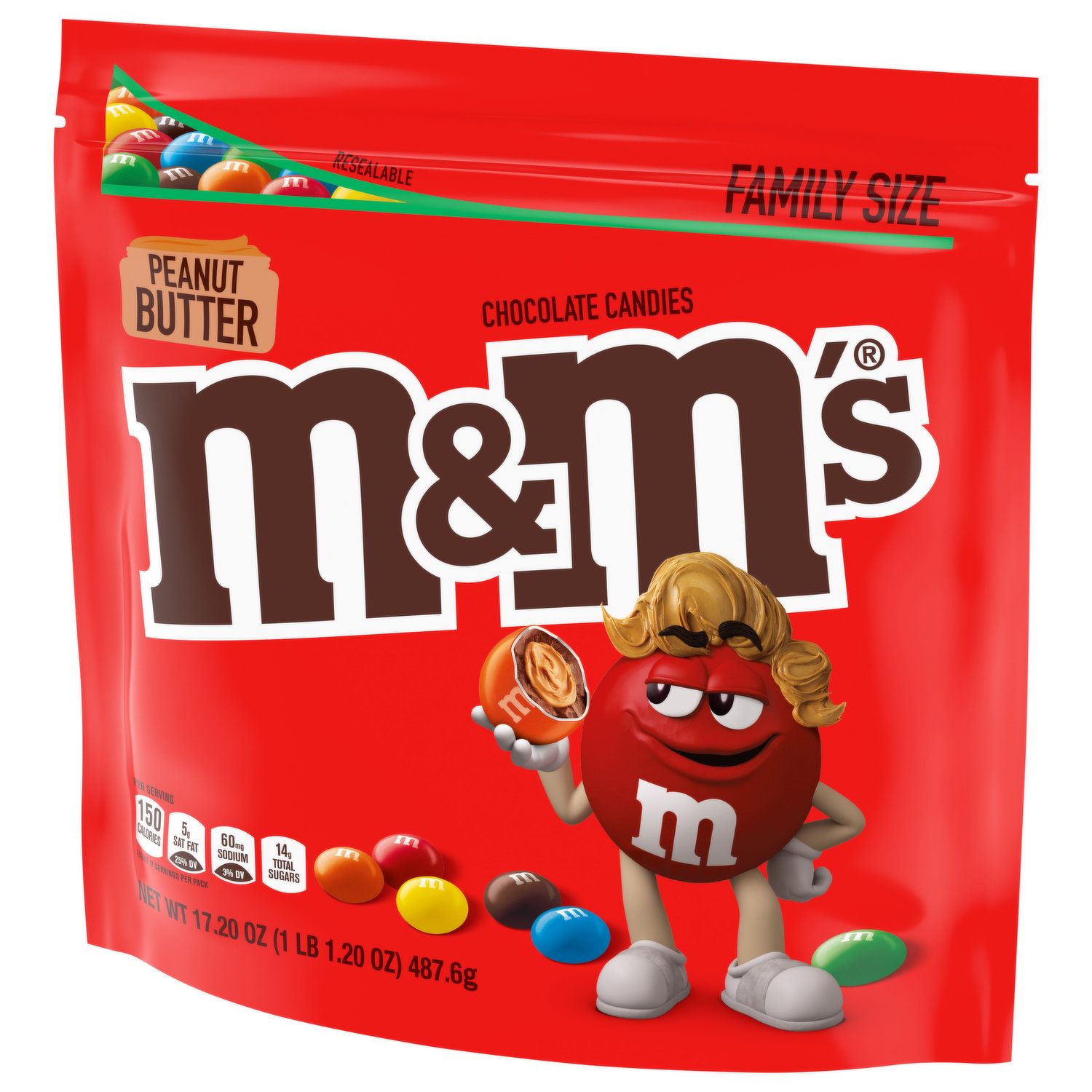 Save on M&M's Peanut Butter Chocolate Candies Family Size Order