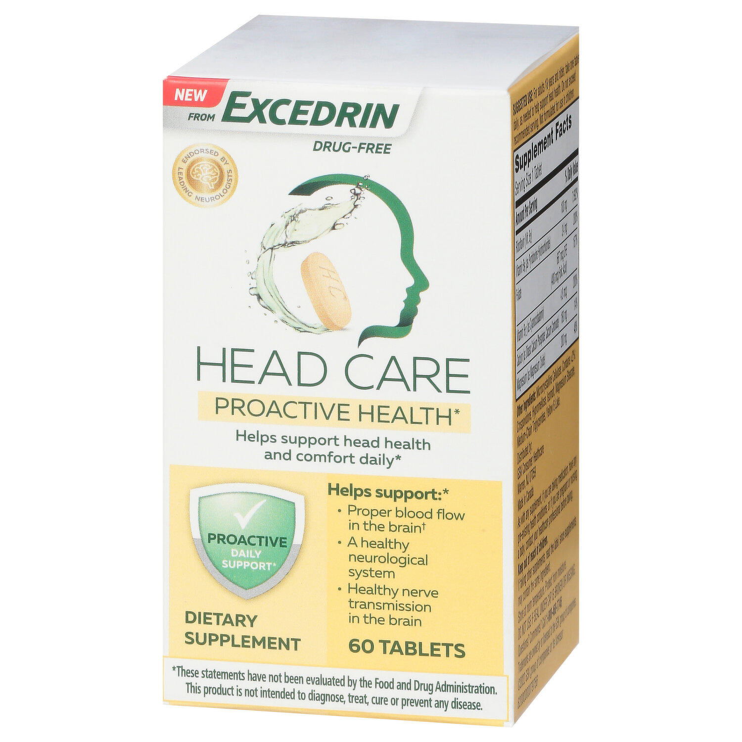 Excedrin Head Care Proactive Health Tablets - Shop Vitamins A-Z at