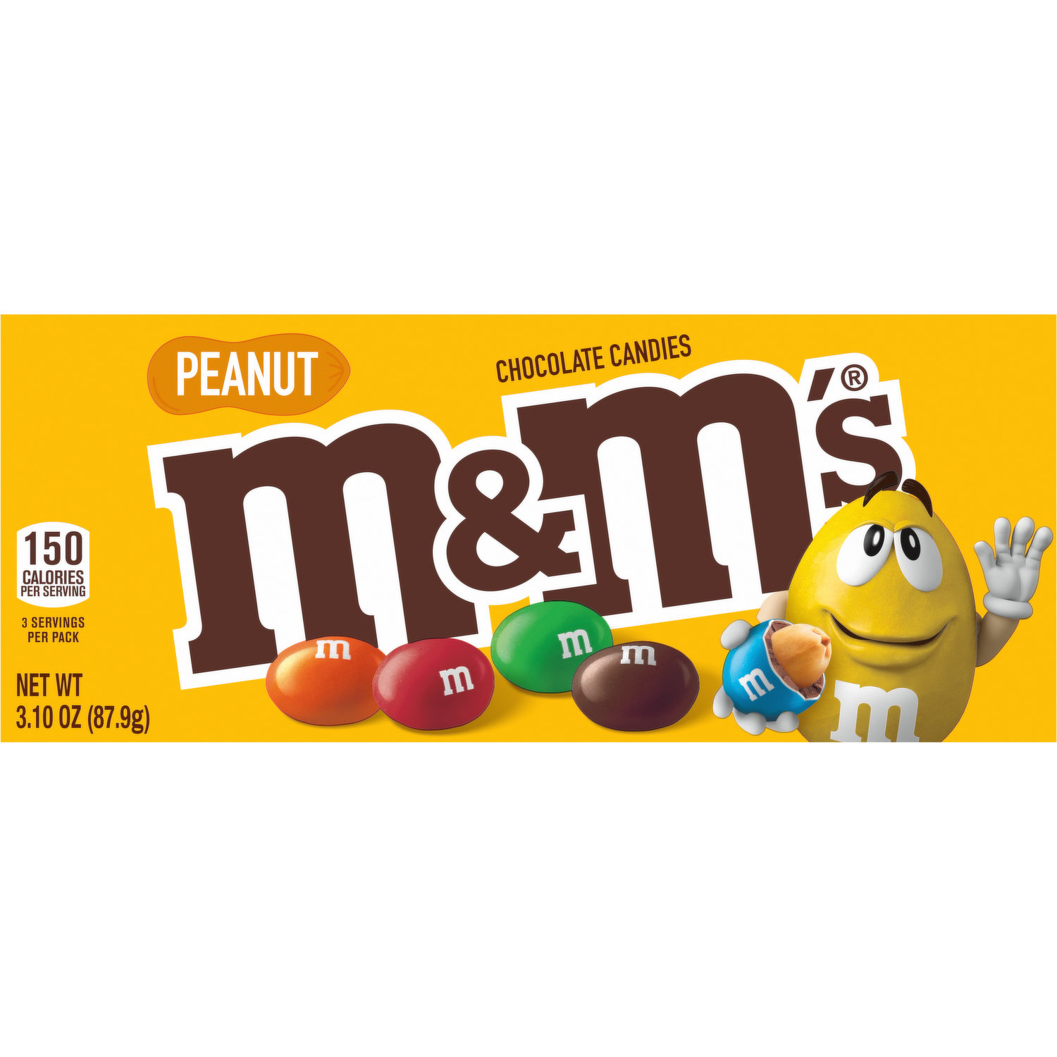 M&M's Chocolate Candies, Peanut - 3.10 oz