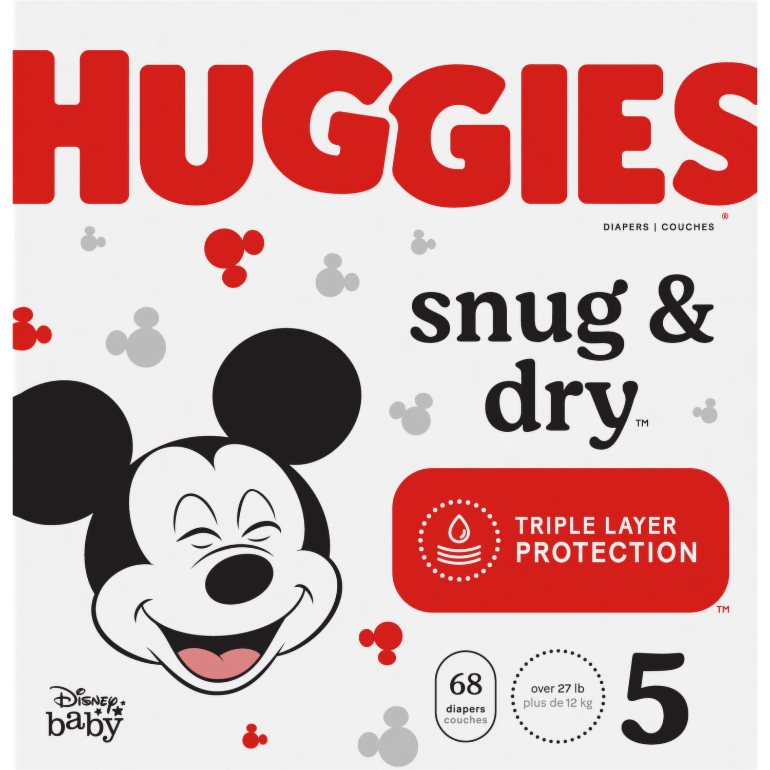 Huggies Ultra Comfort Pañal para bebé con Disney Talla 5 (11-25 kg), 3  packs x