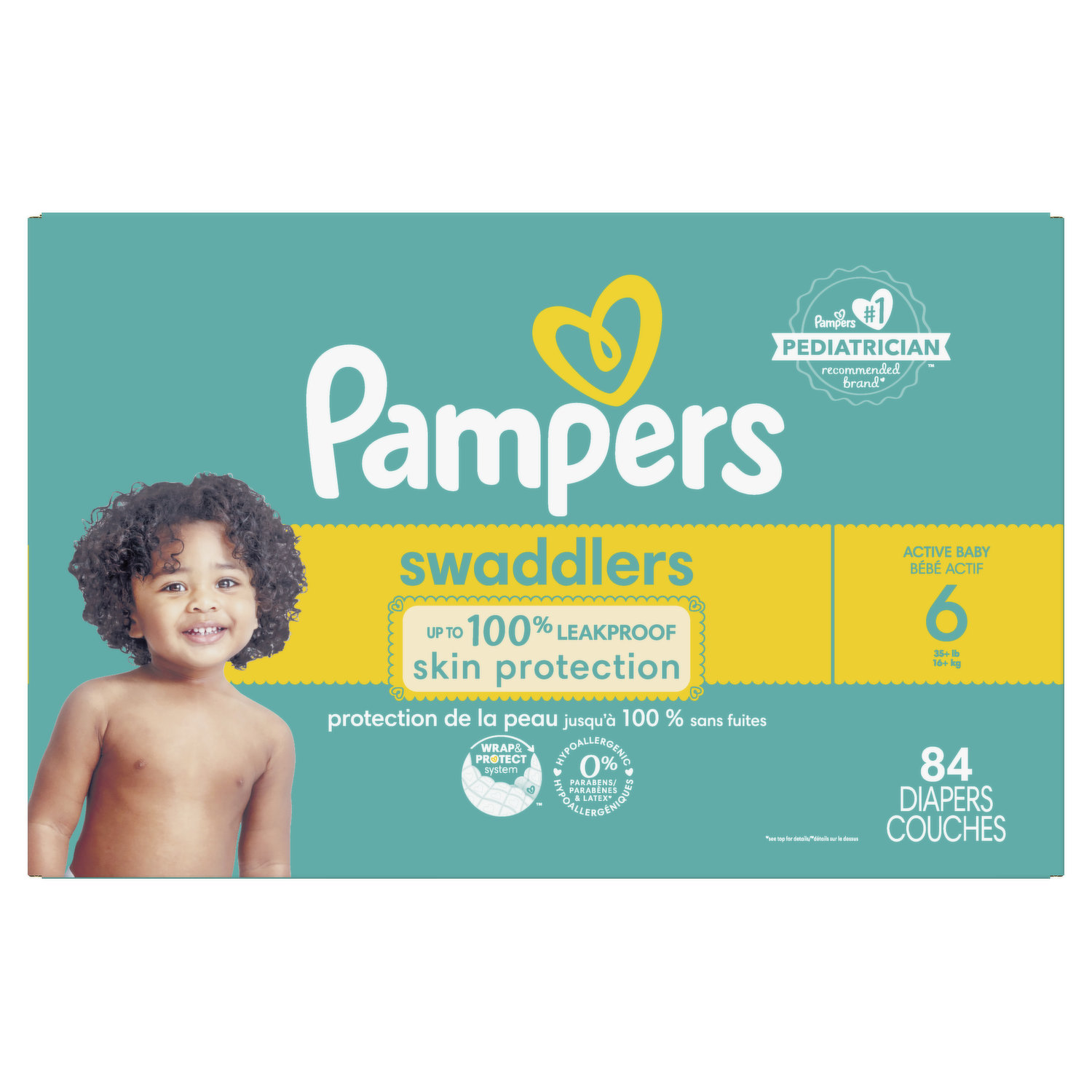 Pampers active Baby Dry - Giant pack 96 couches - Taille 3