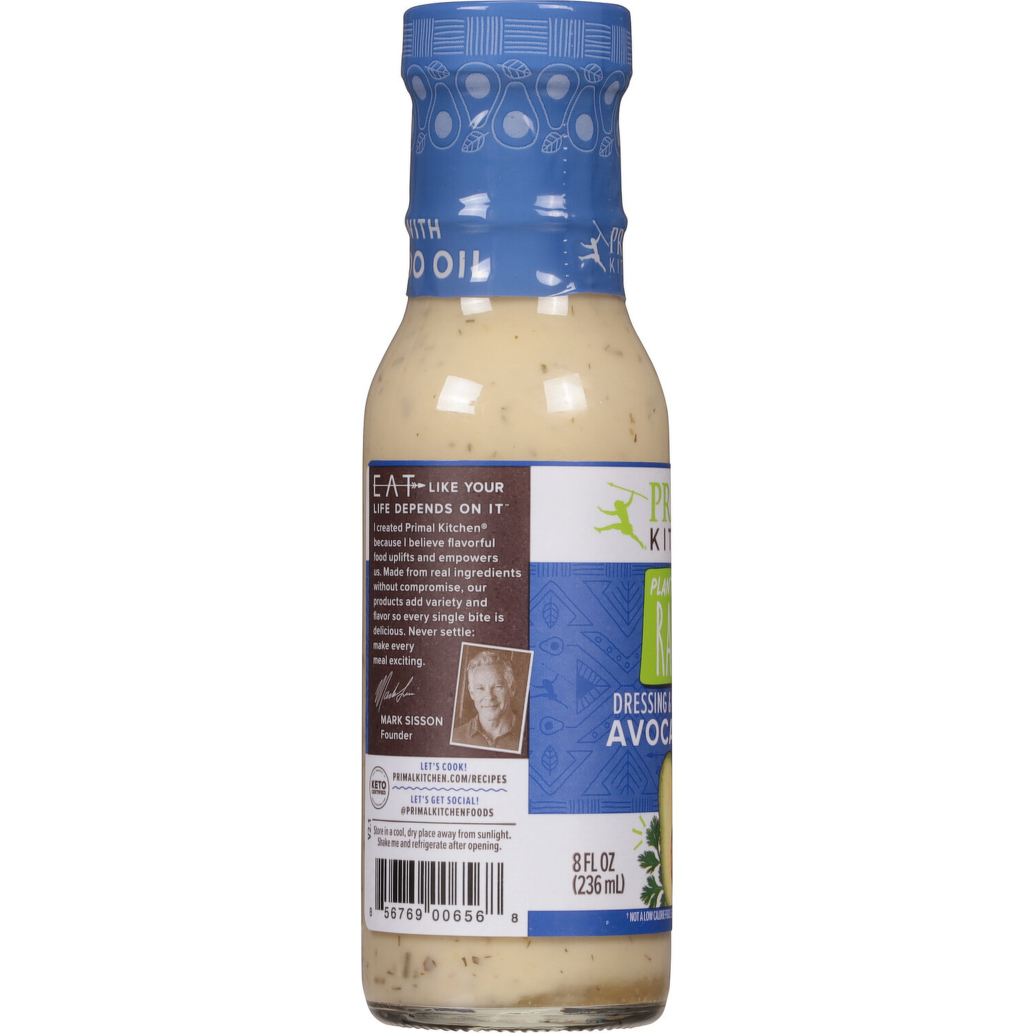 Primal Kitchen Vegan Ranch Dressing, 8 oz.