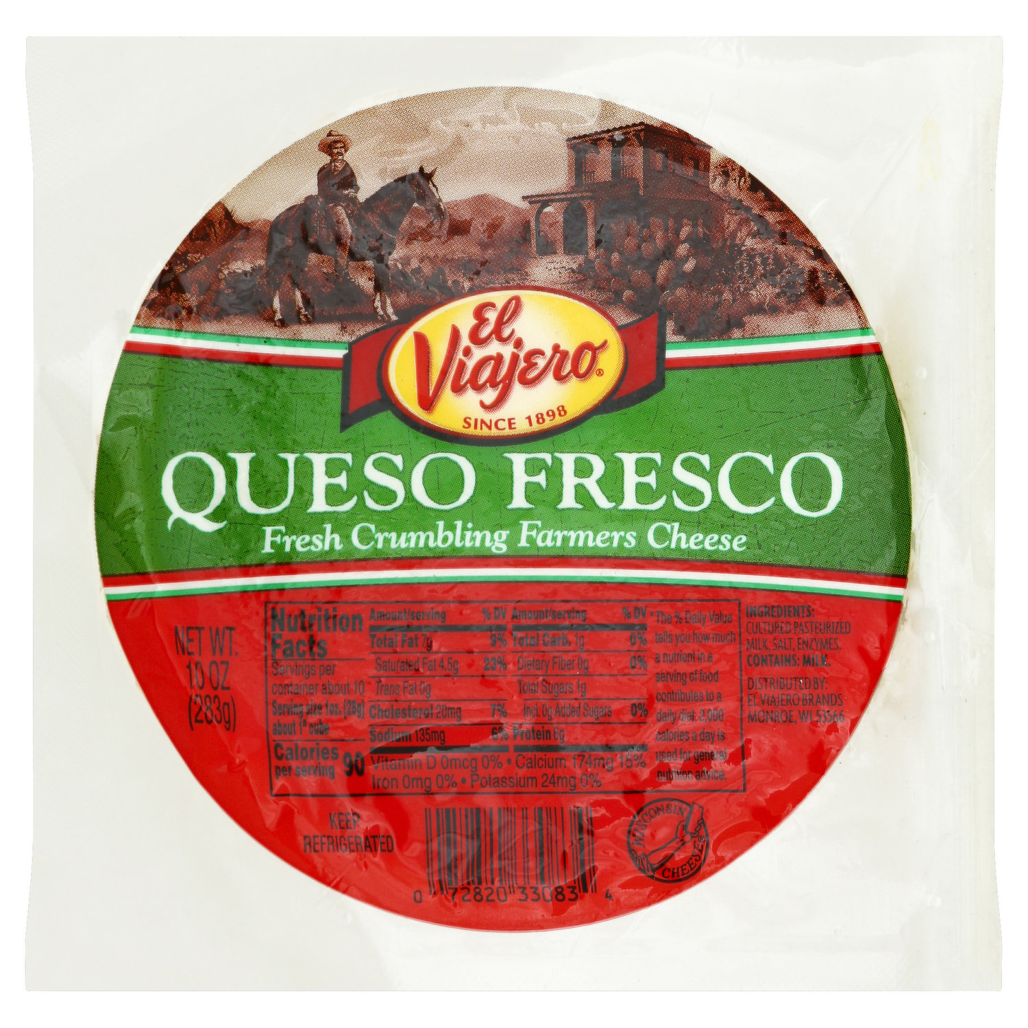 Queso Fresco Mexicano Tray - Tropical Cheese