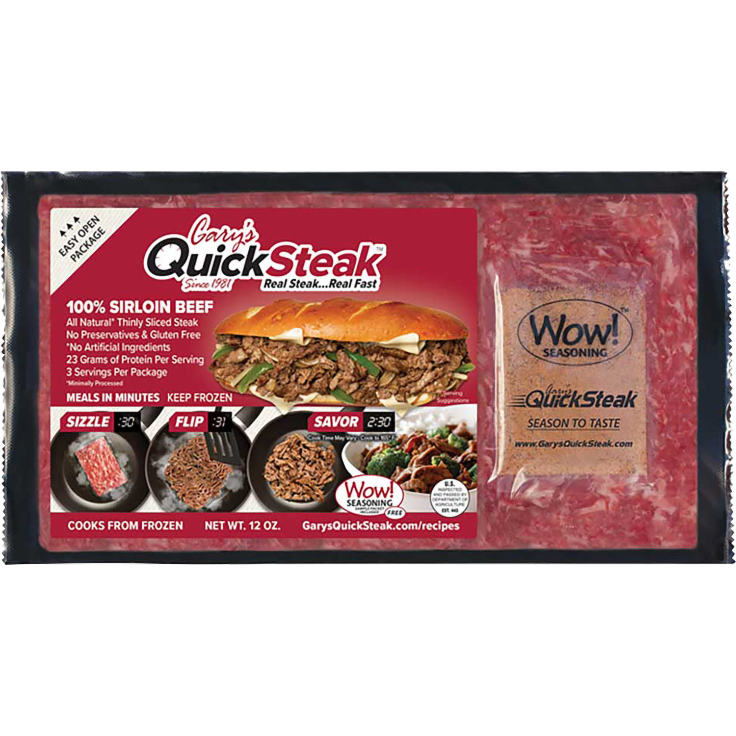 Garys QuickSteak Wow! Seasoning, 2 Pack, All-Purpose