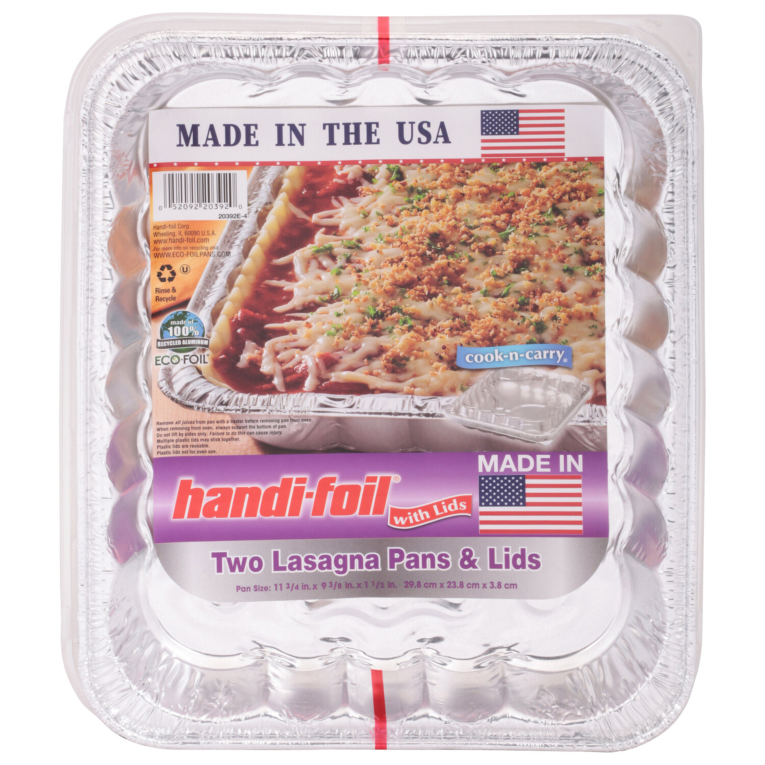 Handi-Foil Eco-Foil Cook-N-Carry Half Sheet Pan & Lid - Shop