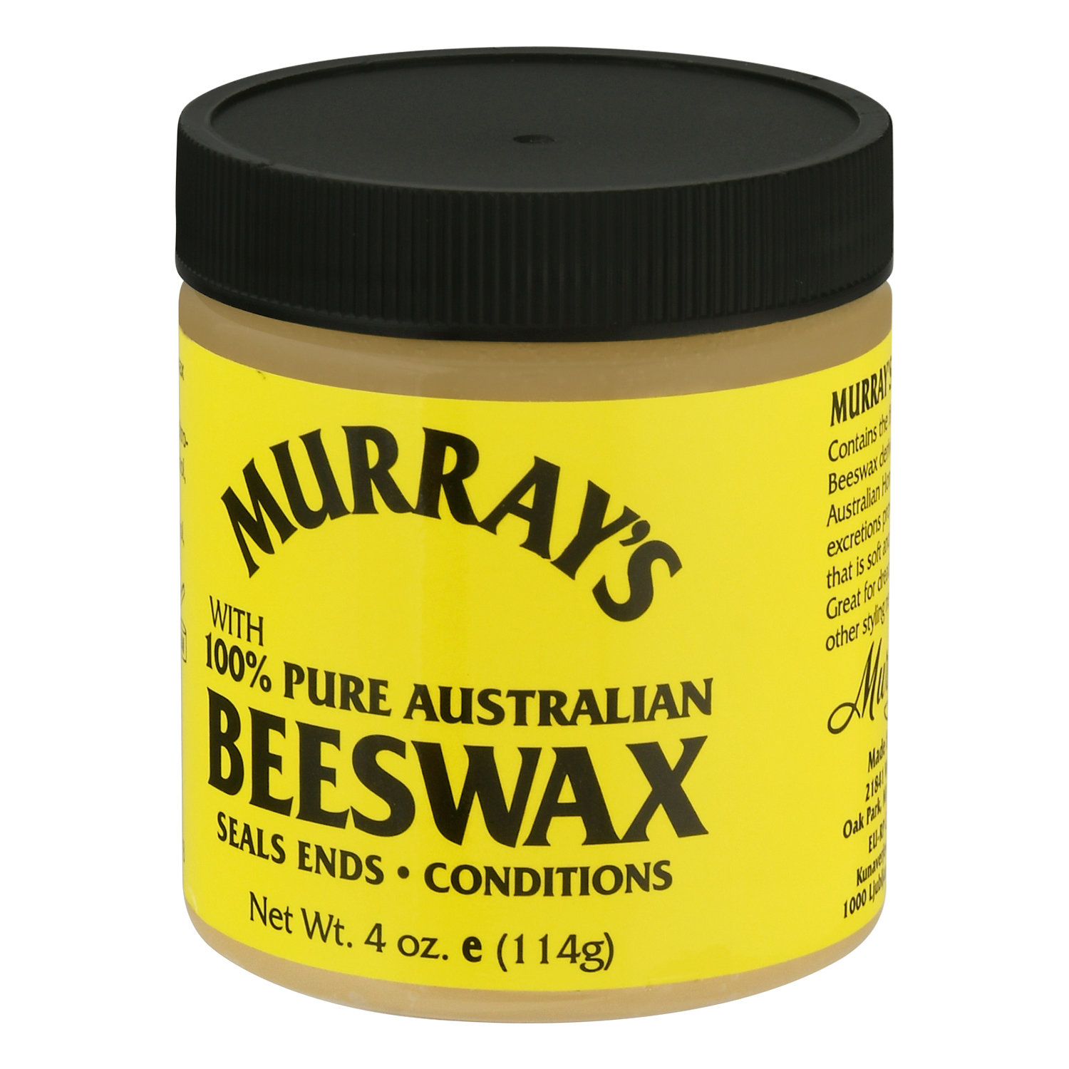 Murray's Black Beeswax with 100% Pure Australian Beeswax 4 oz.