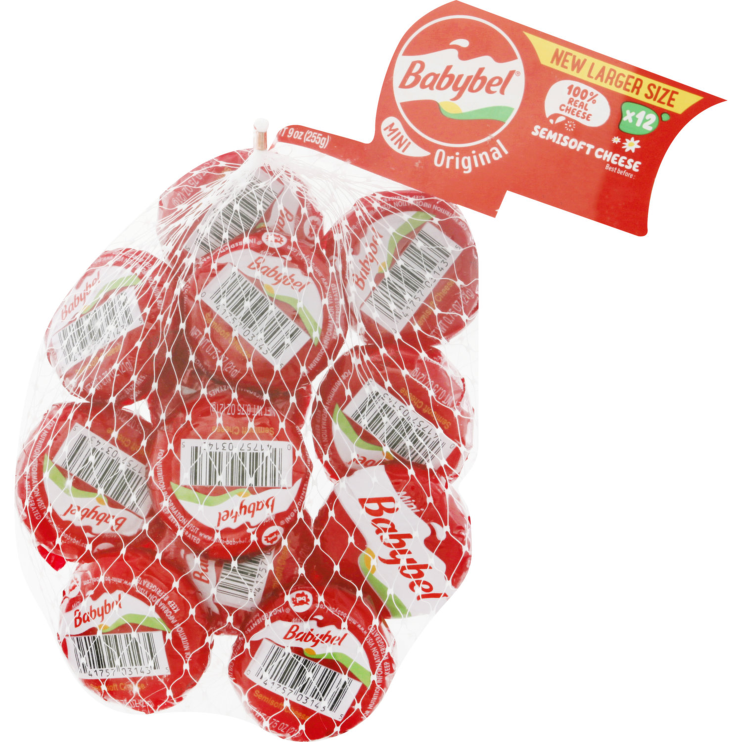 Babybel 0.71 oz. Original Mini Cheese - 30/Case