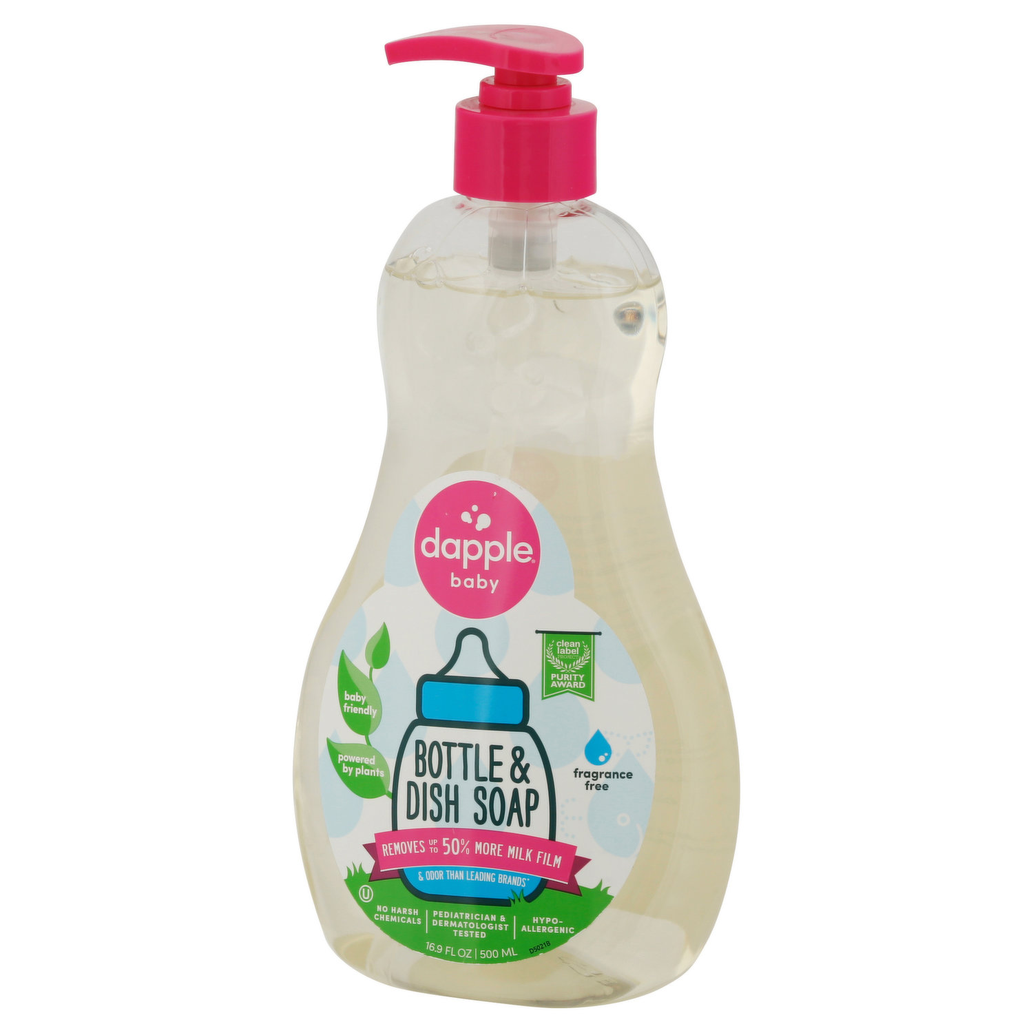 Dapple Baby Bottle and Dish Liquid, Fragrance-Free - ASAYF