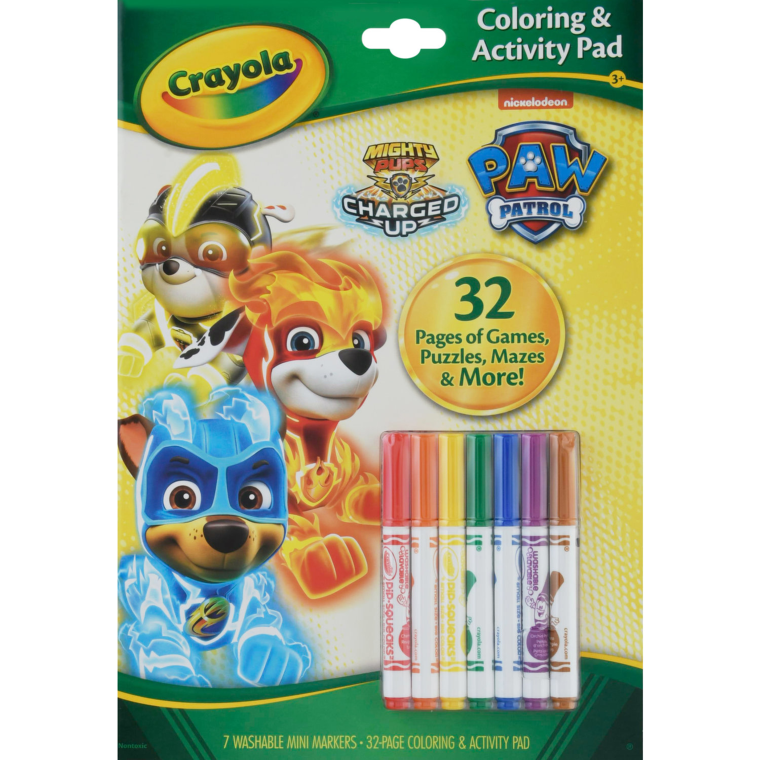 crayola giant coloring pages nickelodeon paw patrol mighty pups