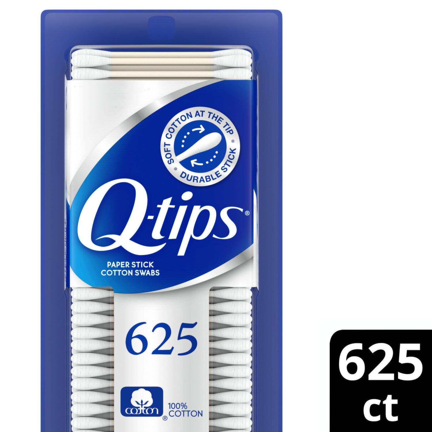  Q Tips Cotton Swab Size 625ct, Pack of 3 : Beauty & Personal  Care