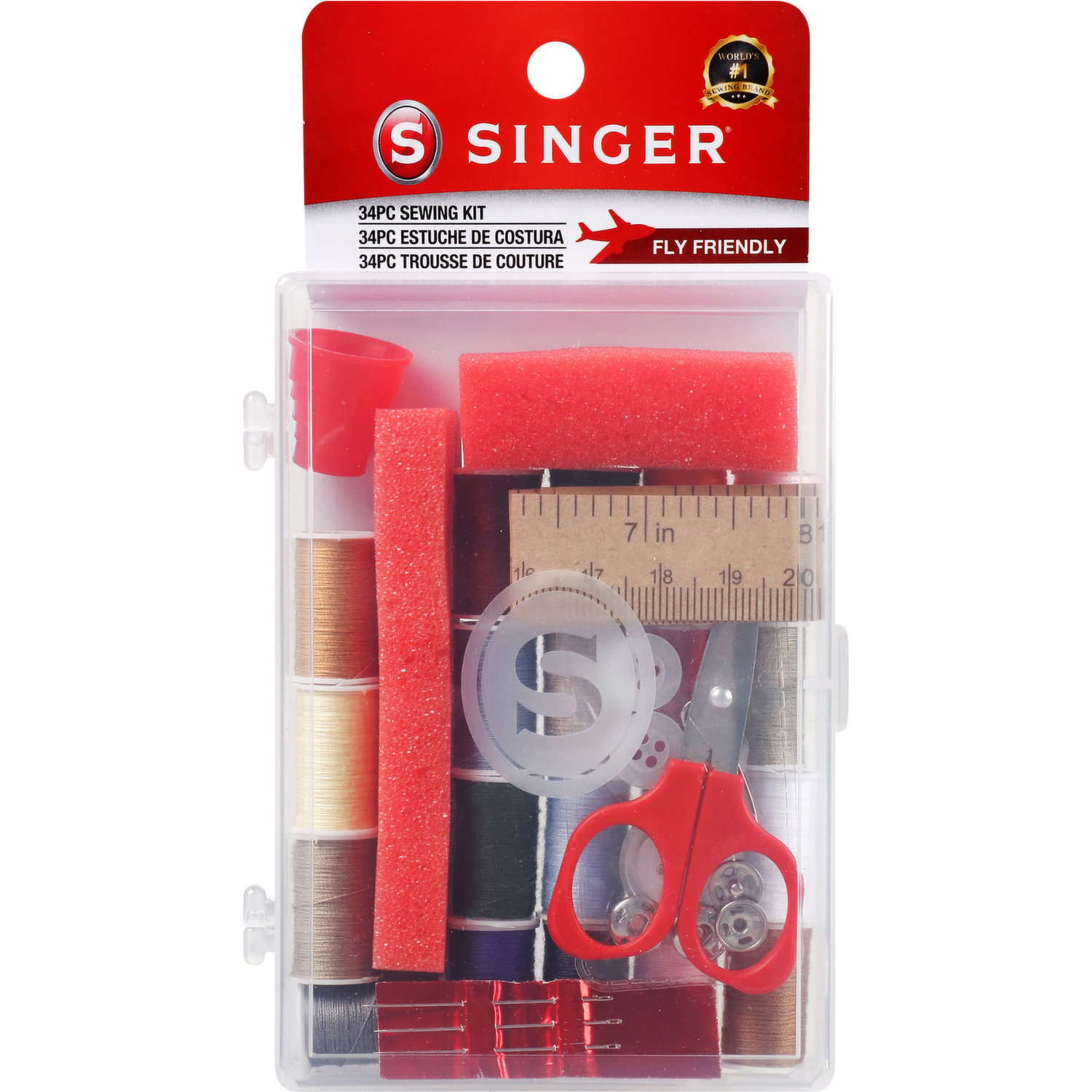 Singer Beginners Sewing Kit, 130 pieces