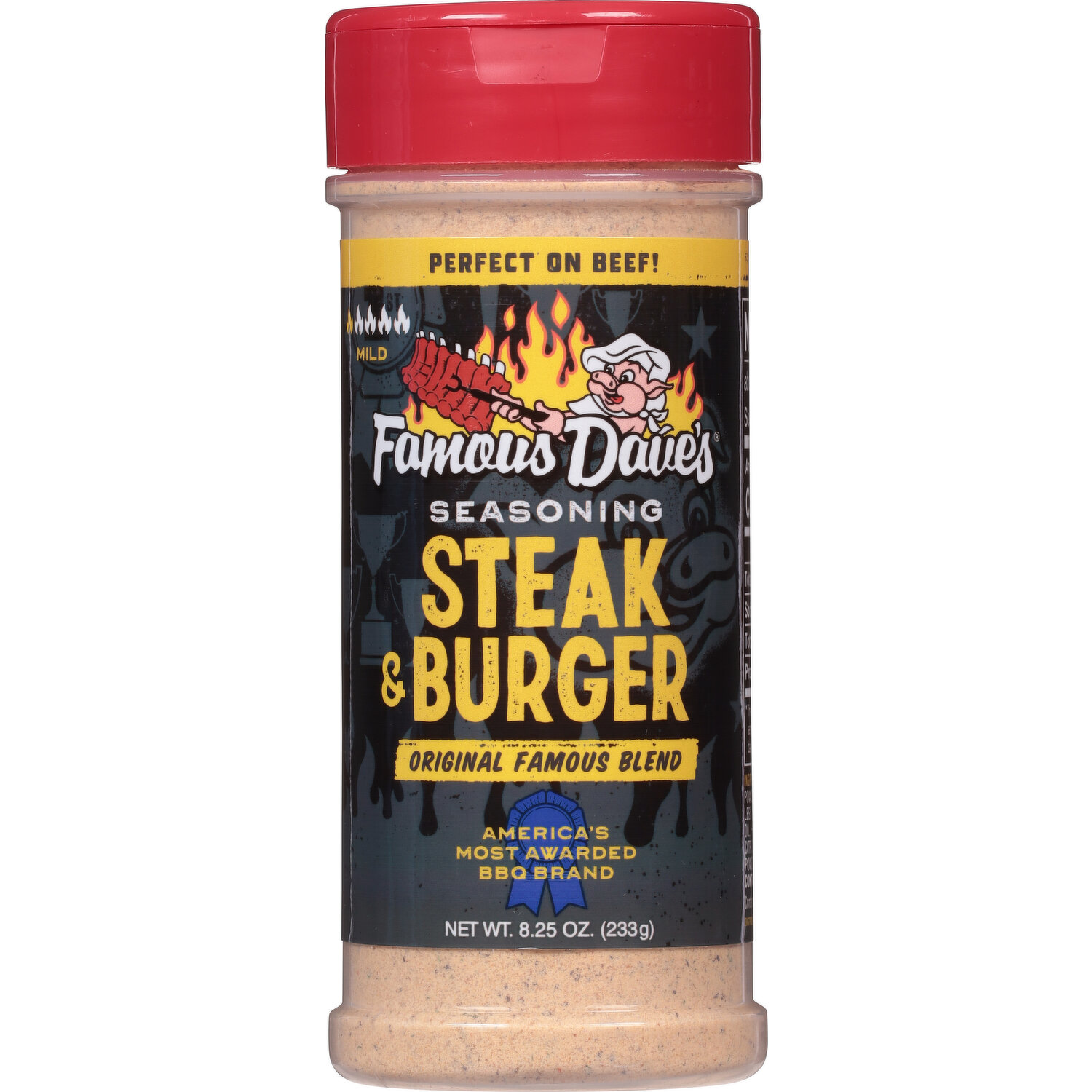 Famous Dave's Steak and Burger Seasoning, 8.25 Ounce (Pack of 12)