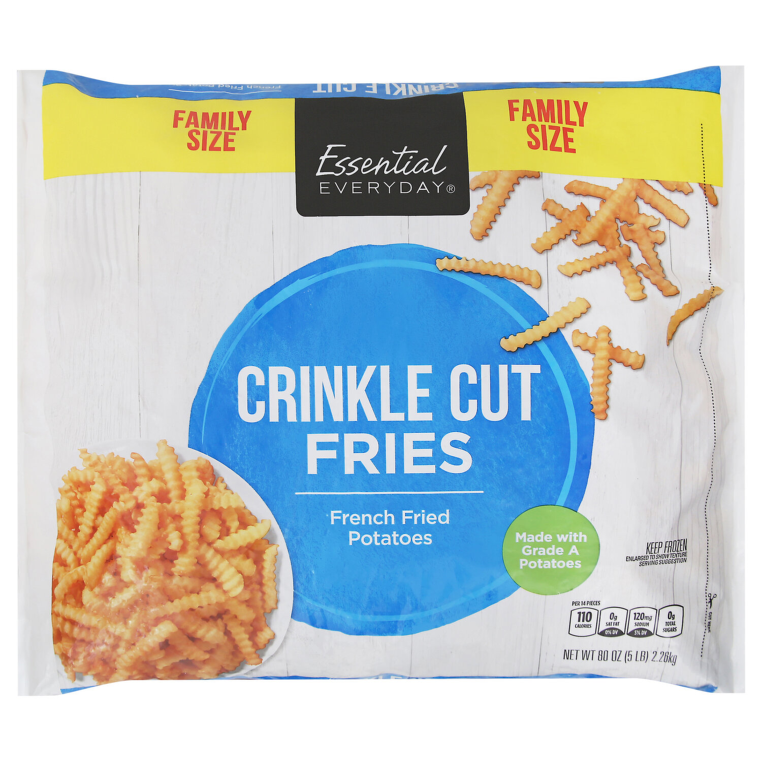 Crinkle cut fries