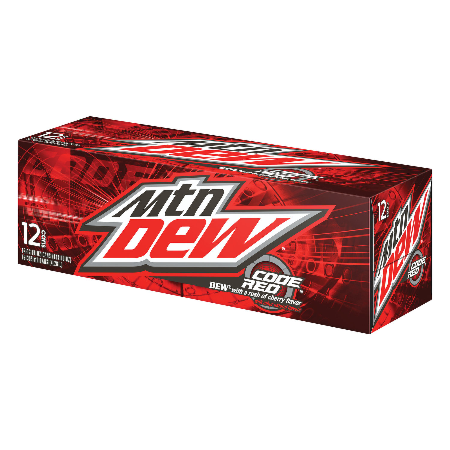 Mtn Dew Mountain Dew Code Red 12floz 12pk