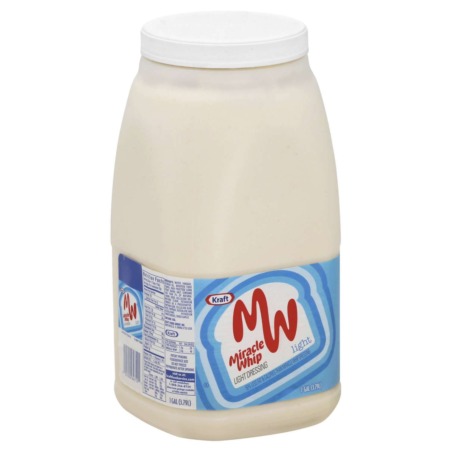 Kraft Miracle Whip 50% Less Sodium & Cholesterol Dressing