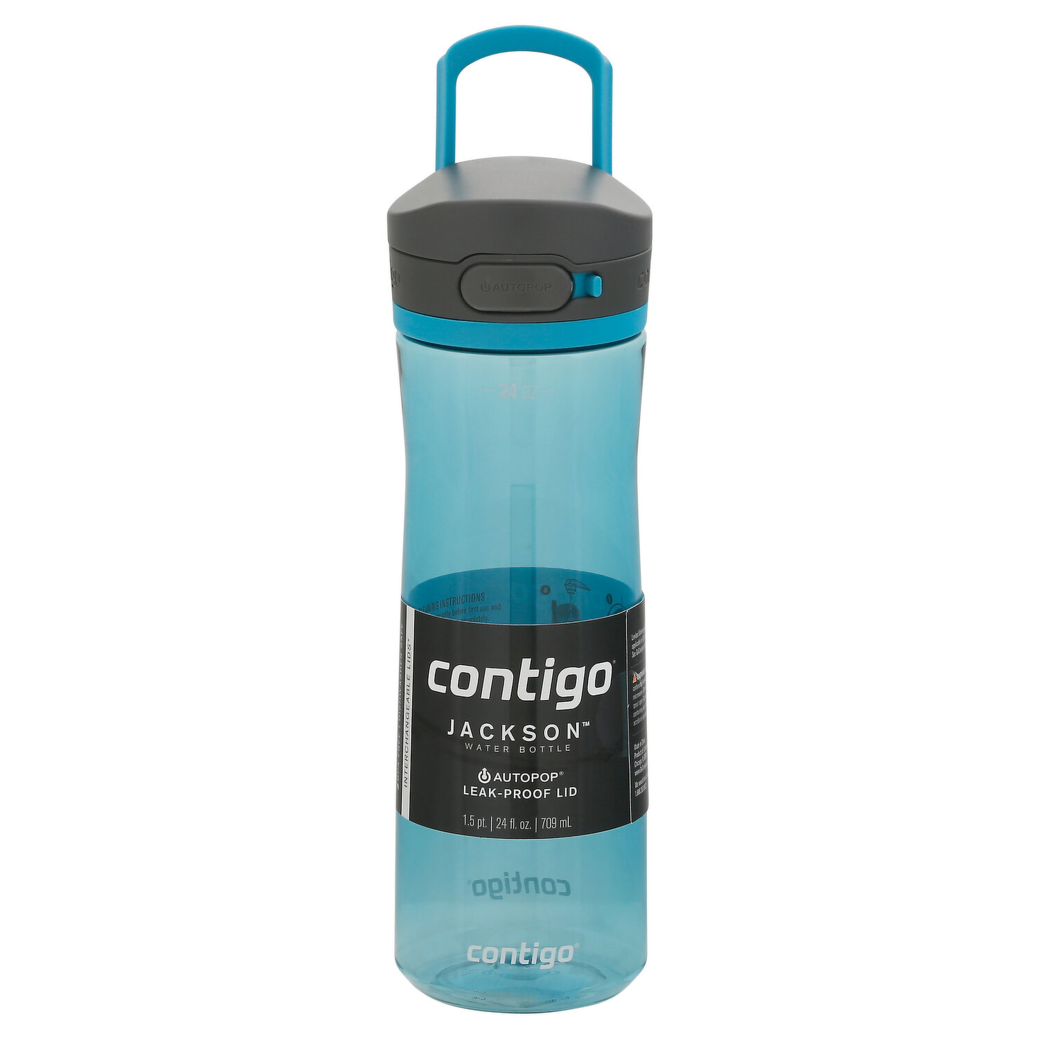 Contigo Ashland 2.0 Tritan Water Bottle with AUTOSPOUT Straw Lid Blue, 24  fl oz.