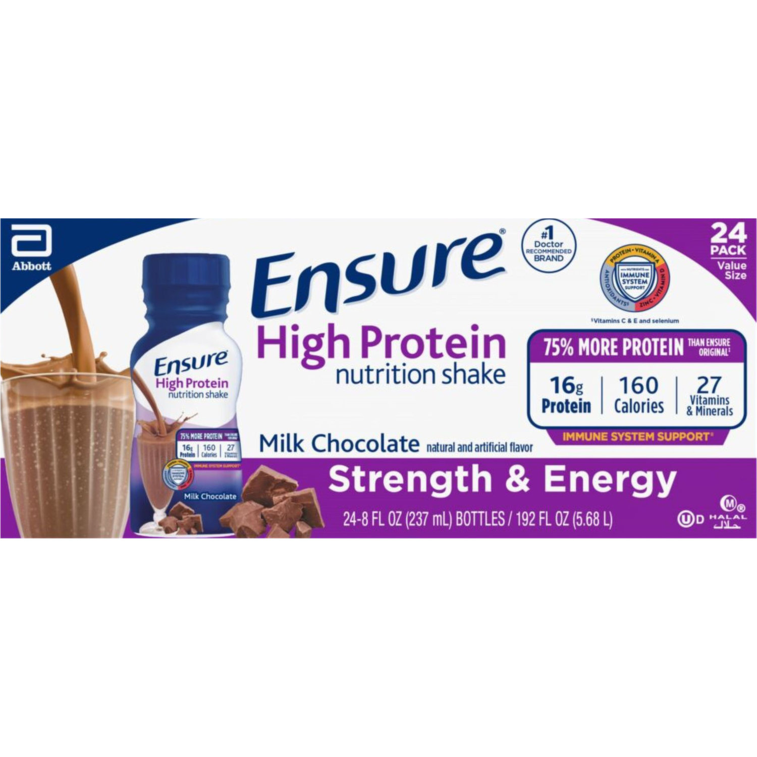  Ensure High Protein Nutritional Shake with 16g of
