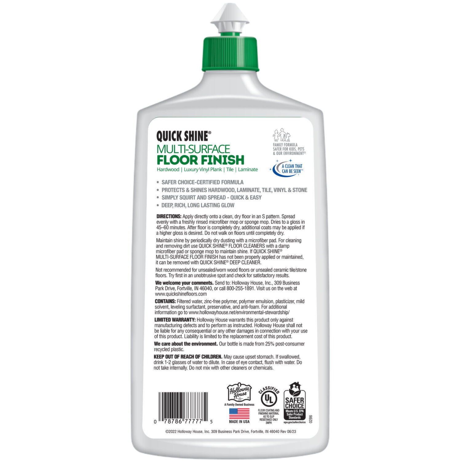 Save on Quick Shine Plant-Based Pet Floor Cleaner Order Online