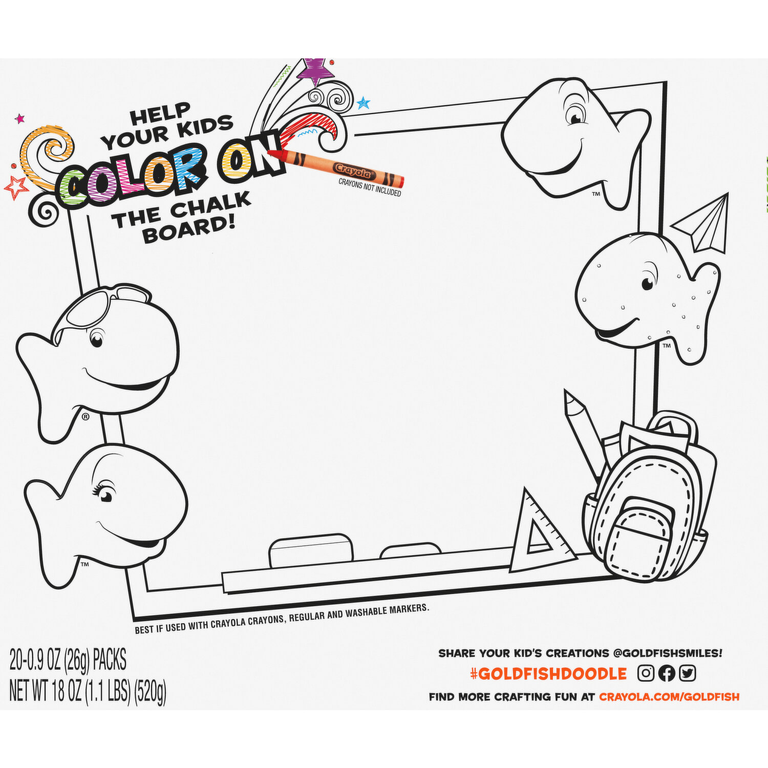 Goldfish Crackers Coloring Pages