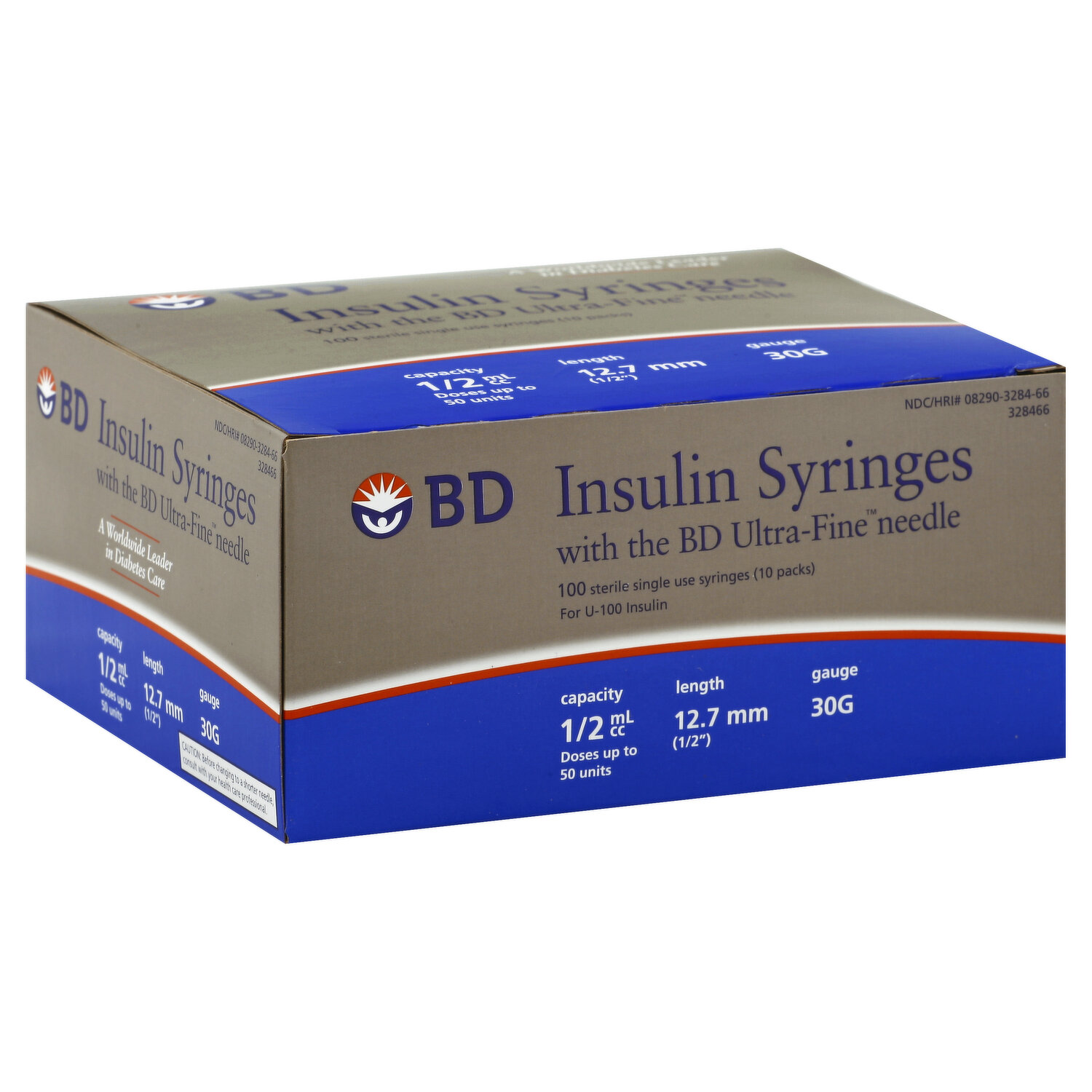 Insulin Syringes Single Use 1 2 Ml Cc