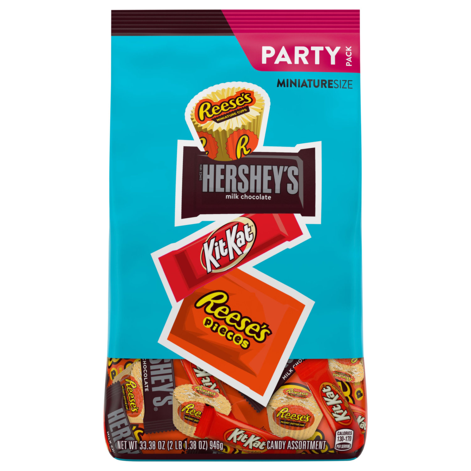 Reese's Miniature Cups, Milk Chocolate & Peanut Butter, Party Pack