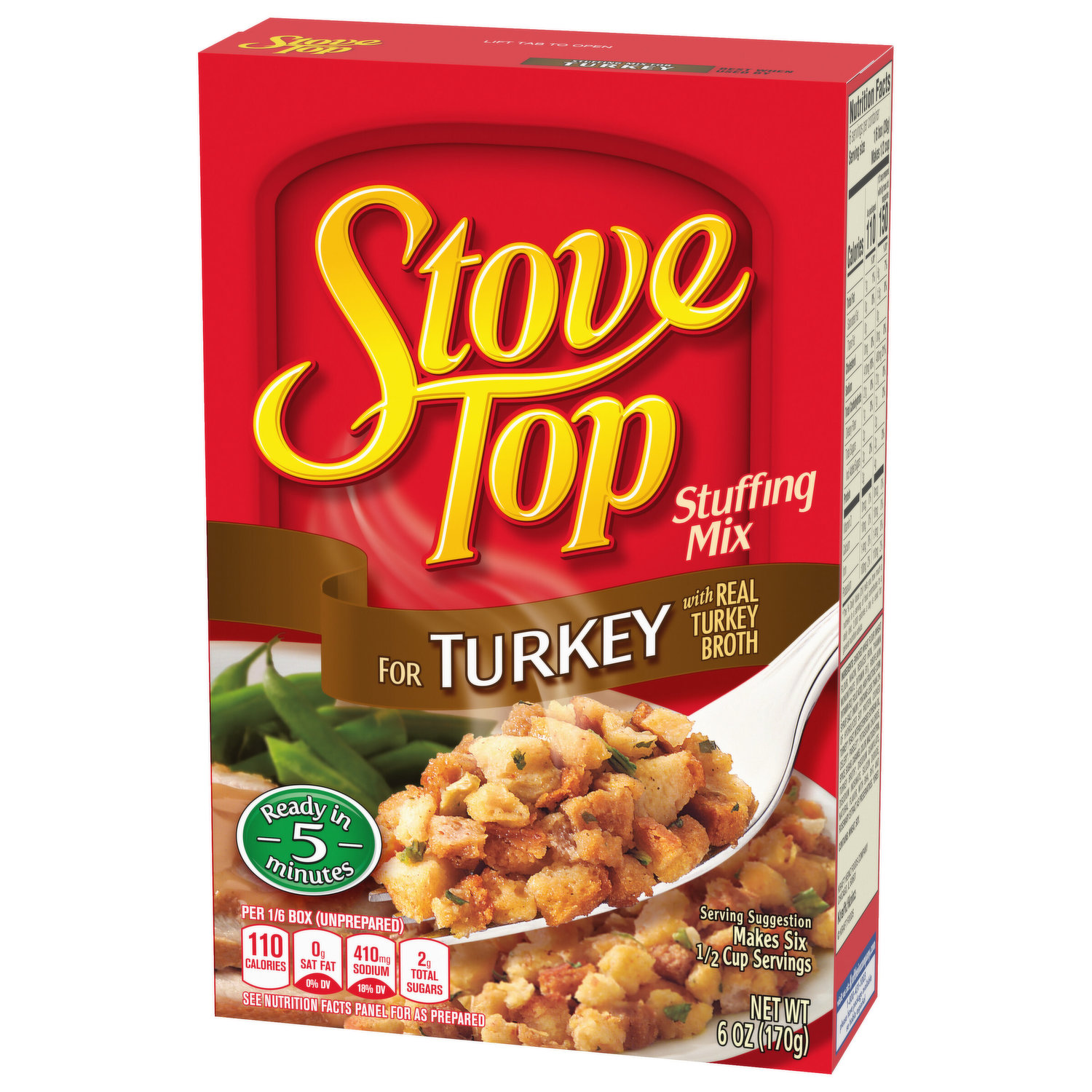 Kraft Stove Top Turkey Stuffing Mix: Nutrition & Ingredients