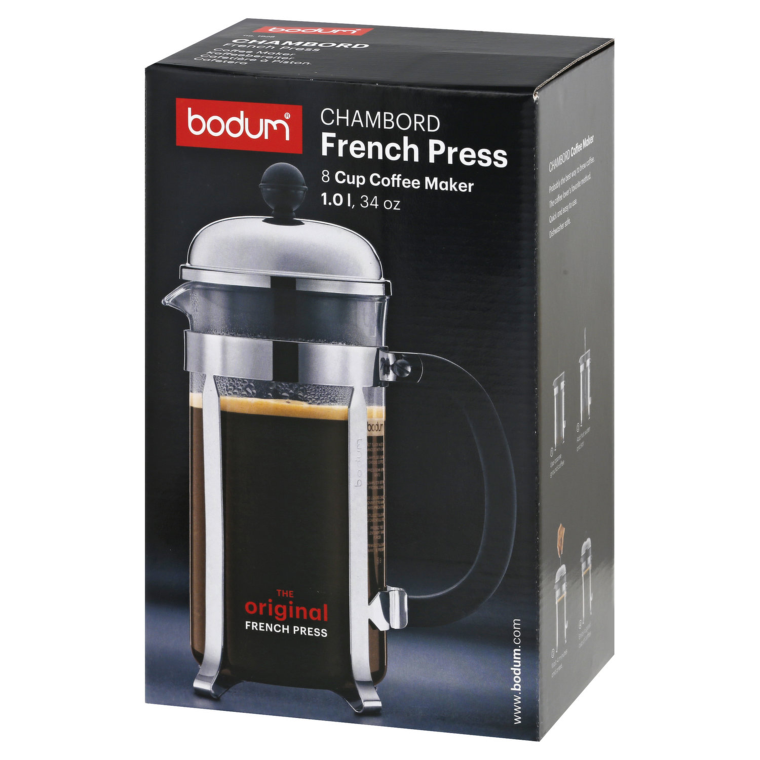 Bodum Chambord the Original French Press 8 Cup Coffee Maker 34 OZ 