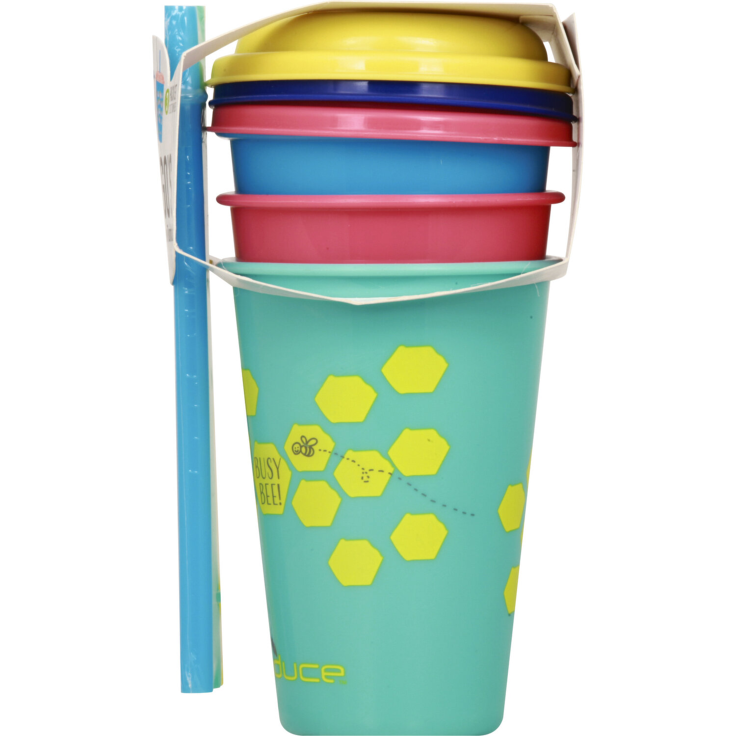 Reduce GoGo's, 3 Pack Tumbler Set – 12oz Kids Cups with Straws and