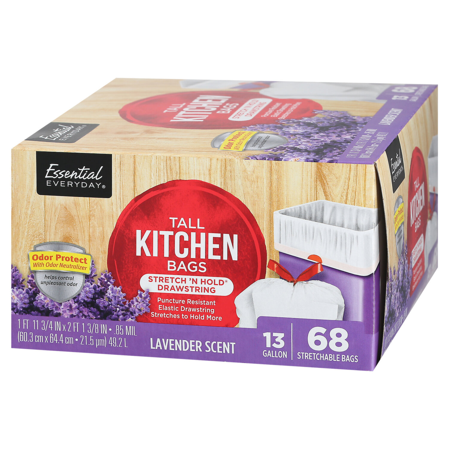 SIGNATURE SELECT TALL KITCHEN BAGS LAVENDER SCENT 13 GALLON - 45 CT - Tom  Thumb