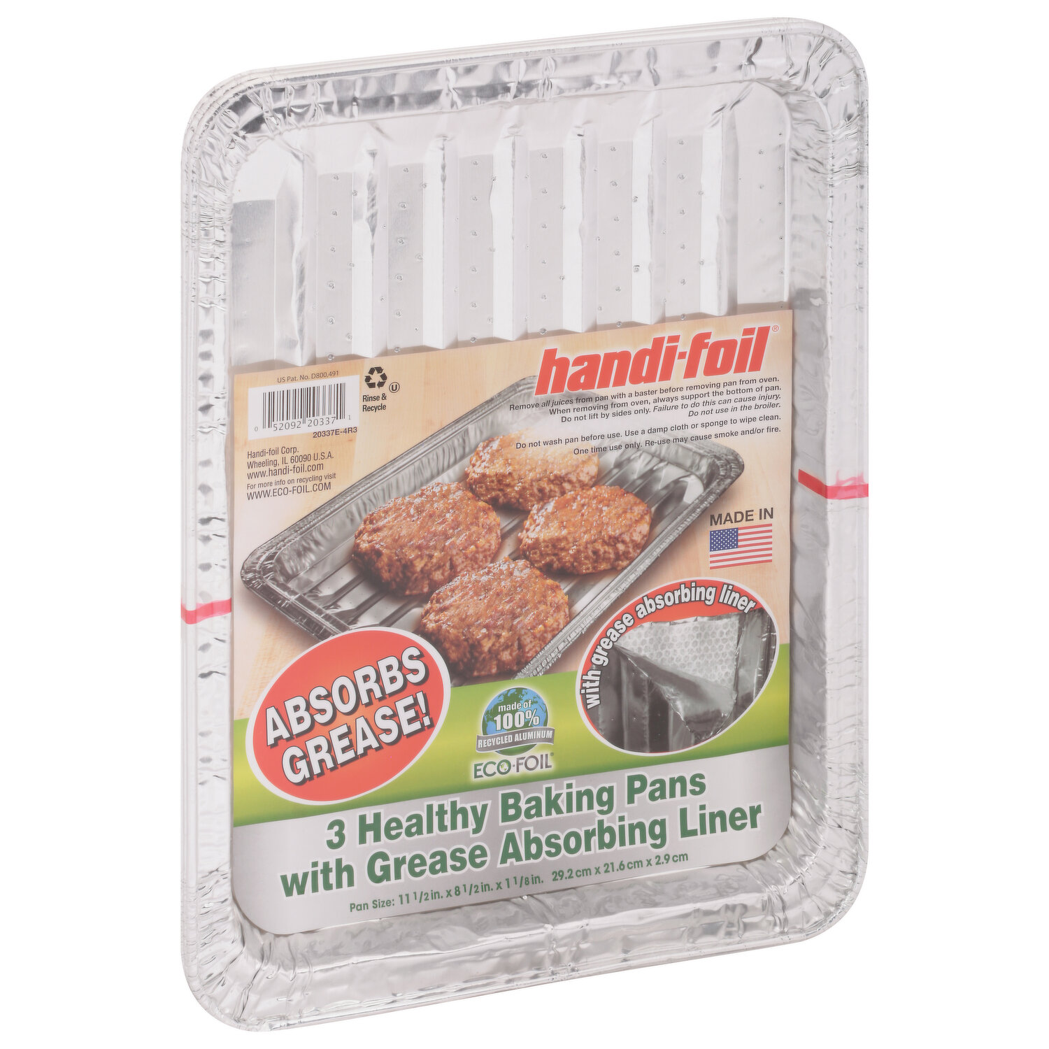 Handi-Foil Eco-Foil Thanksgiving Stuffing Pans - Shop Bakeware at